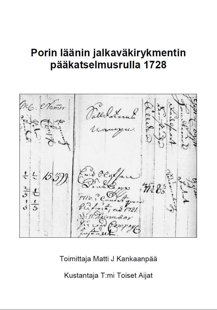 Porin läänin jalkaväkirykmentin pääkatselmusrulla 1728